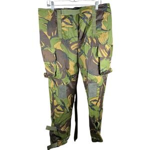 Vintage British MK4 DPM Chemical Protective Pants Mens Large Camo CBRN Army 90s